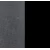 tmavě šedý materiál / černé nohy
