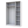 Skříň na oblečení Doros Promo Bílá 3 dveře 135×48×204 (80737071)
