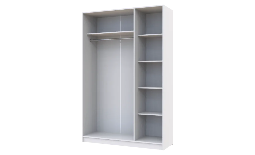 Skříň na oblečení Doros Promo Bílá 3 dveře 135×48×204 (80737071)