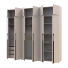 Kleiderschrank mit Schubladen, Regalen und Aufsatzschrank Doros Kasper Kaschmir 2+2+2 LTD 270 × 50 × 245 cm (42005732)