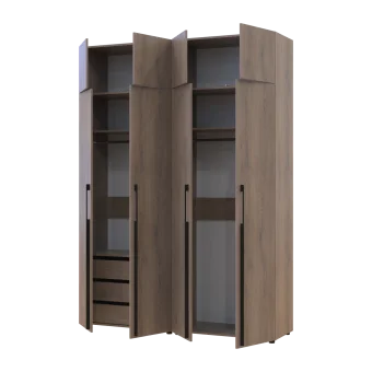 Kleiderschrank mit Schubladen und Aufsatzschrank Doros Kasper Cremona Cannolo 2+2 LTD 180 × 50 × 245 cm (42005543)