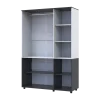 Skříň na oblečení Doros Thorn Antracit/Bílá 3 DTD tyč 135х51.6х200 (44900515)