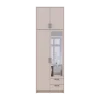 Šatní skříň Doros Rondy s s vysokým nástavcem  a zrcadlem Kašmír 2 dvere 82x52x260 (80738483)