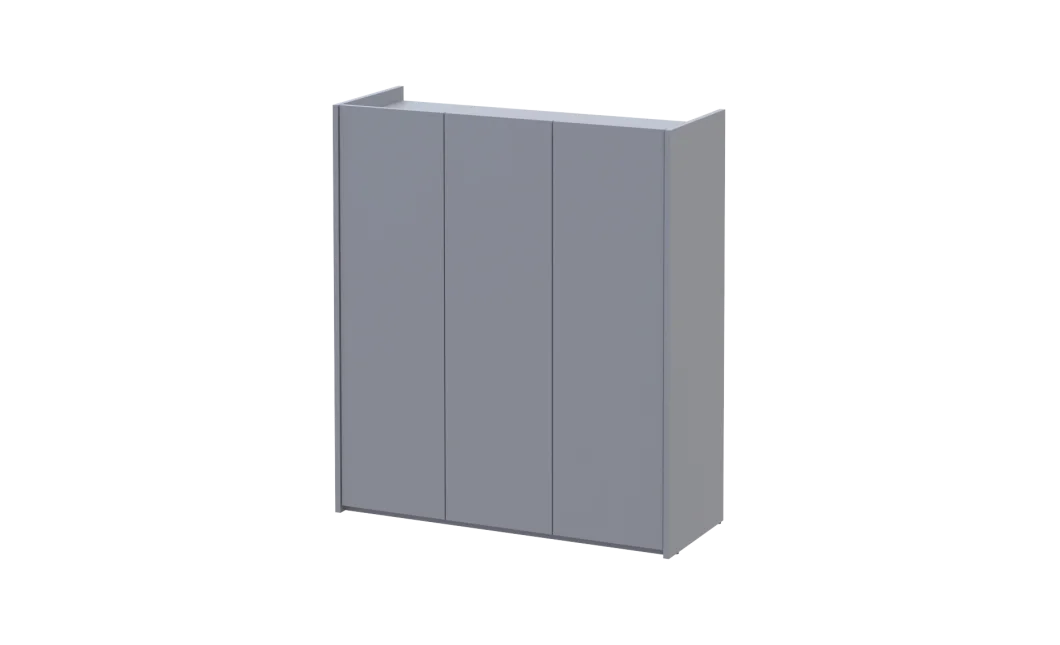 Botník se zrcadlem Doros Kassel Šedý 3 DTD 97×40×110 (42005509)