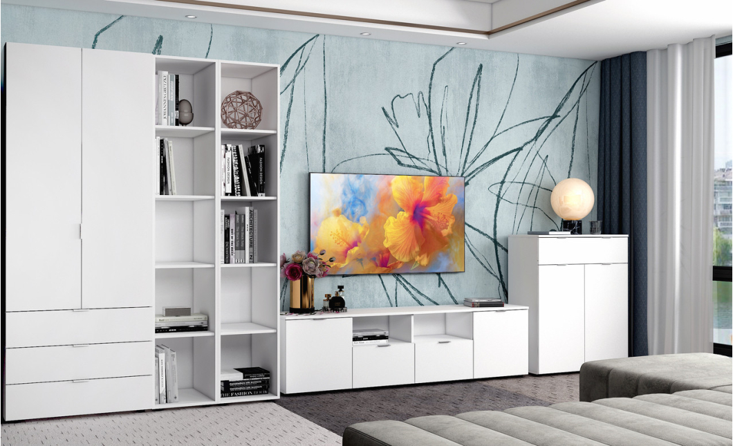 Komoda Doros Ron 2 2 dveře 1 zásuvka Bílý 80 × 38 × 100 (41516003)