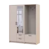 Šatní skříň Doros Rondi s věšákem a zrcadlem Kašmír 2 dvere 142x52x195 (42005400)