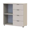 Komoda Doros Ron 1 1 dveře 4 zásuvky Kašmír 80 × 38 × 81 (41516043)