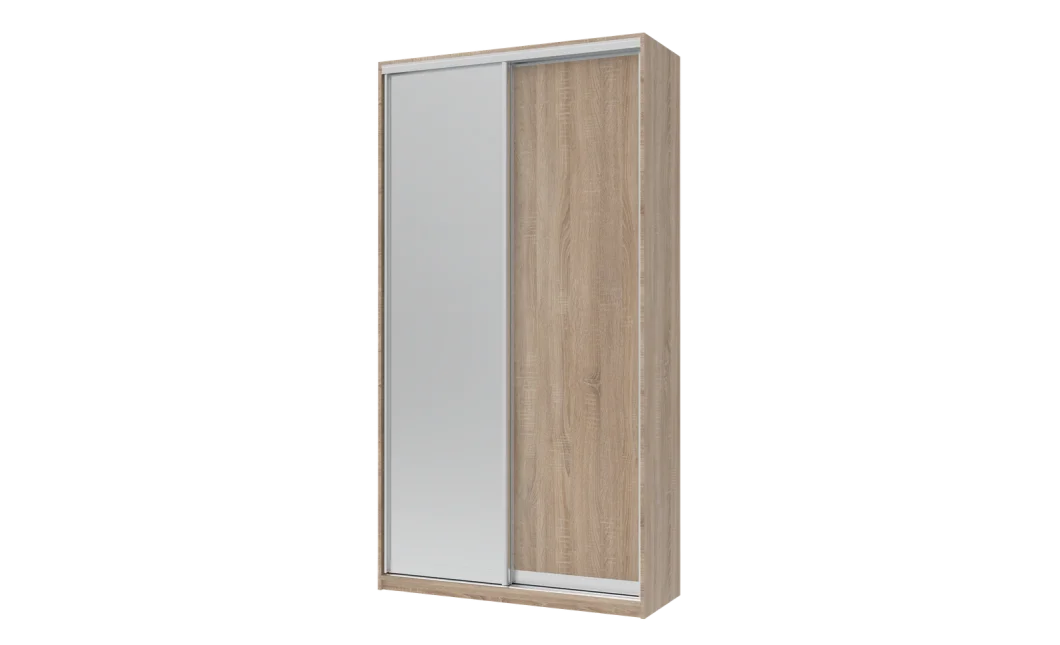 Šatní skříň Doros City Light Dub Sonoma 1 DTD / 1 zrcadlo 120×60×225 (42002035)