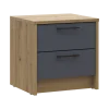 Noční stolek Doros Rondi Dub Artisan/Antracit 2Zás 40x35x40 (41516286)