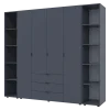 Set Doros Gelar se 2 regálů Grafit 4 dveře 231,4×49,5×203,4 (42005064)