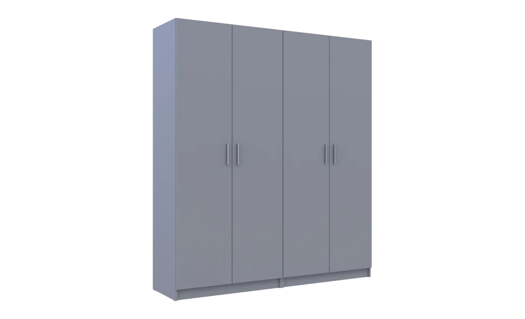 Sada Promo Šedá 2+2 dveře 180x48x204 (80737766)