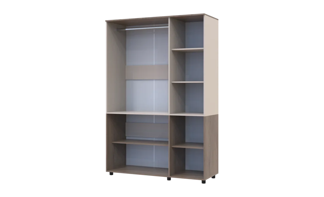 Skříň na oblečení Doros Thorn Cremona Cannolo/Kašmír 3 DTD tyč 135х51.6х200 (44900499)