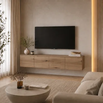 TV stolek Doros Levia Dub Evok 4 dveře 160x35x33 (41516094)