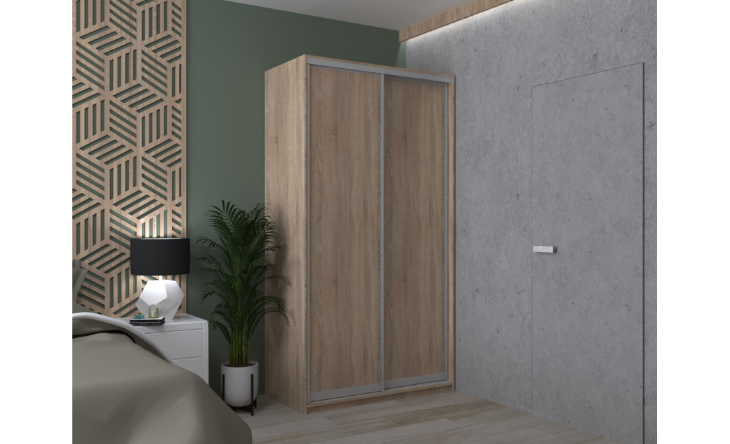 Šatní skříň Doros City Light Dub Sonoma 2 DTD 120×60×225 (42002010)