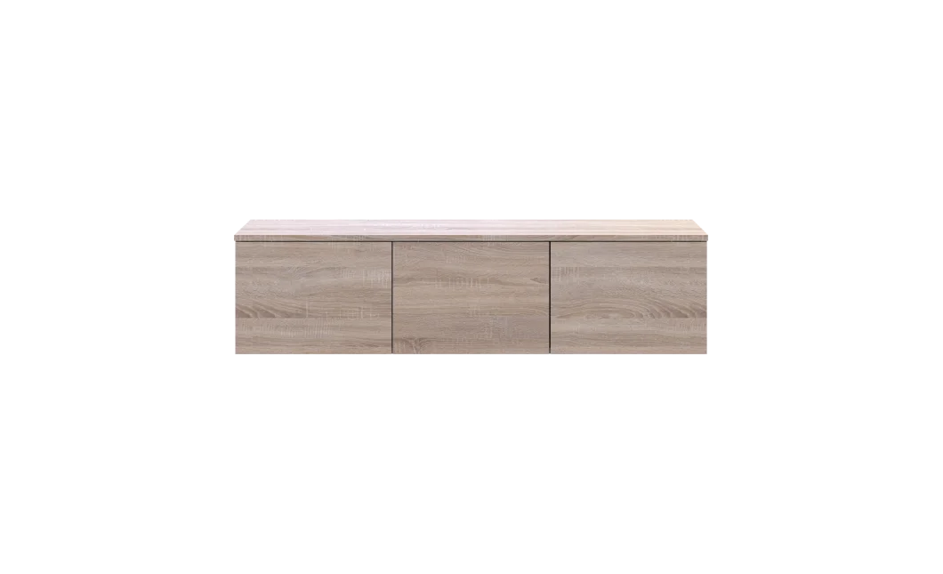 TV stolek Doros Levia Dub Sonoma 3 dveře 130x35x33 (41516301)