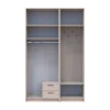 Šatní skříň Doros Rondi s věšákem a nástavcem Kašmír 2 dvere 142x52x236 (42005394)