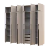 Kleiderschrank mit Schubladen, Regalen und Aufsatzschrank Doros Kasper Kaschmir 3+3 LTD 270 × 50 × 245 cm (42005580)
