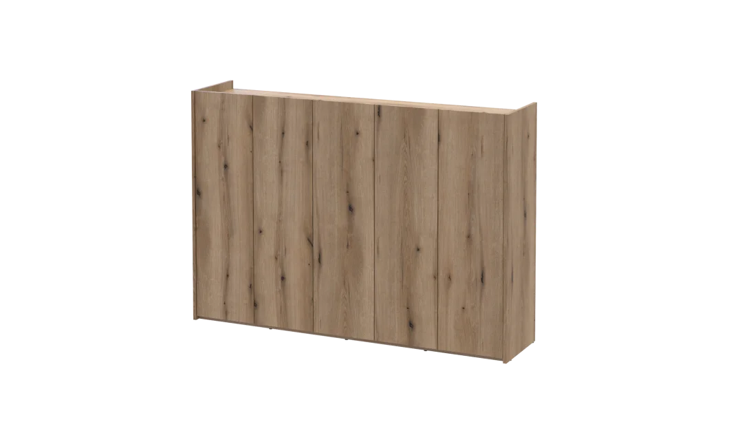 Botník se zrcadlem Doros Kassel Dub Evok 5 DTD 159×40×110 (42005502)