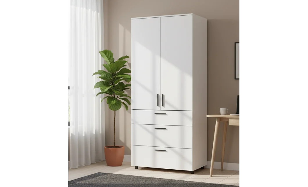 Skříň na oblečení Doros Thorn Bílá 2 DTD/3Š tyč 90х51.6х200 (44900437)
