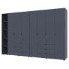 Set Doros Gelar s regálem Grafit 3+4 dveře 309,4×49,5×203,4 (42005062)
