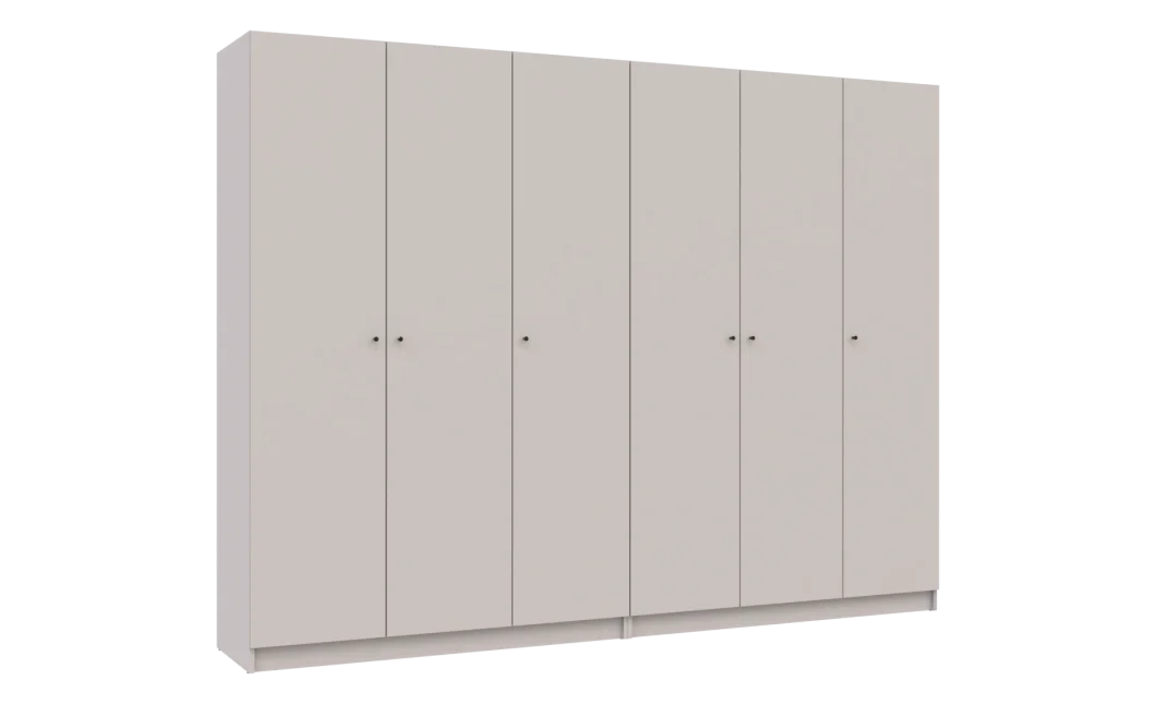 Skříň na oblečení Doros Promo Kašmír 3+3 dveře 270×48×204 (80737674)