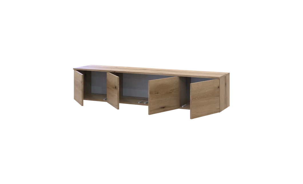 TV stolek Doros Levia Dub Evok 4 dveře 160x35x33 (41516094)
