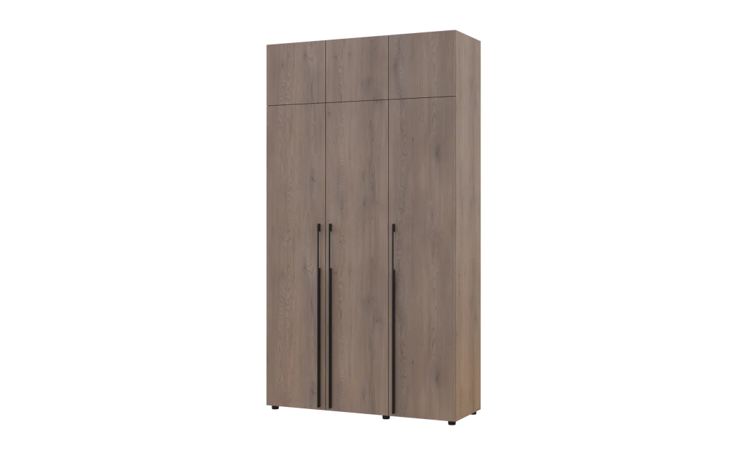 Kleiderschrank mit Regalen und Aufsatzschrank Doros Kasper Cremona Cannolo 3 LTD 135 × 50 × 245 cm (42005565)