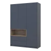 Skříň na oblečení s nikou Doros Dale Antracit/Dub Evok 3 dveře 150 × 52 × 220 (44900526)