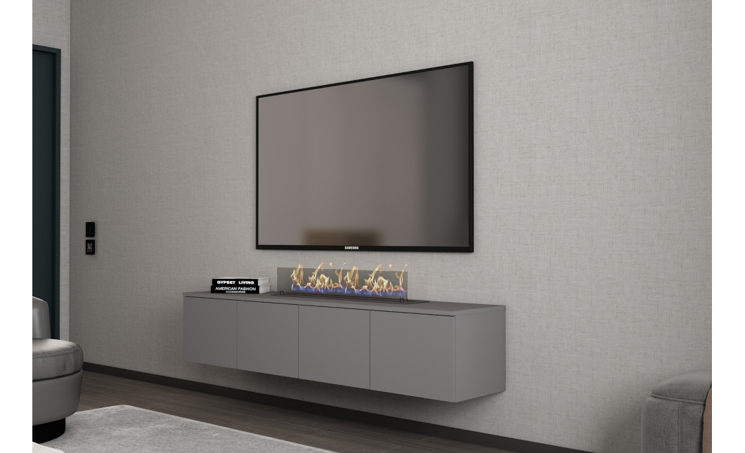 TV stolek Doros Levia Grafit 4 dveře 160x35x33 (41516088)