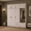 Šatní skříň Doros Rondi s věšákem a nástavcem Kašmír 3 dvere 181x52x236 (42005395)