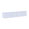 TV stolek Doros Levia Bílý 4 dveře 160x35x33 (41516091)
