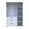 Skříň na oblečení Doros Thorn Bílá 3 DTD/3Š tyč 135х51.6х200 (44900485)