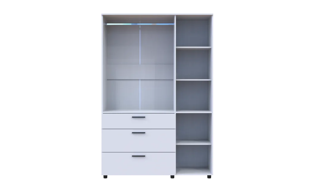 Skříň na oblečení Doros Thorn Bílá 3 DTD/3Š tyč 135х51.6х200 (44900485)