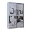 Šatní skříň Doros City Light Borovice Natti 2 zrcadla 120×60×225 (80736502)