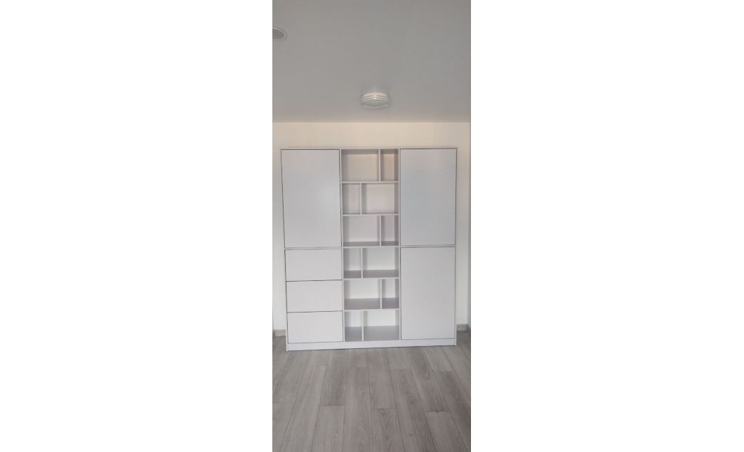 Skříň na oblečení Doros Morgan Bílý dveře DTD 180×40×210 (42001246)