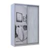 Šatní skříň Doros City Light Borovice Natti 1 DTD / 1 zrcadlo 150×60×225 (80736510)