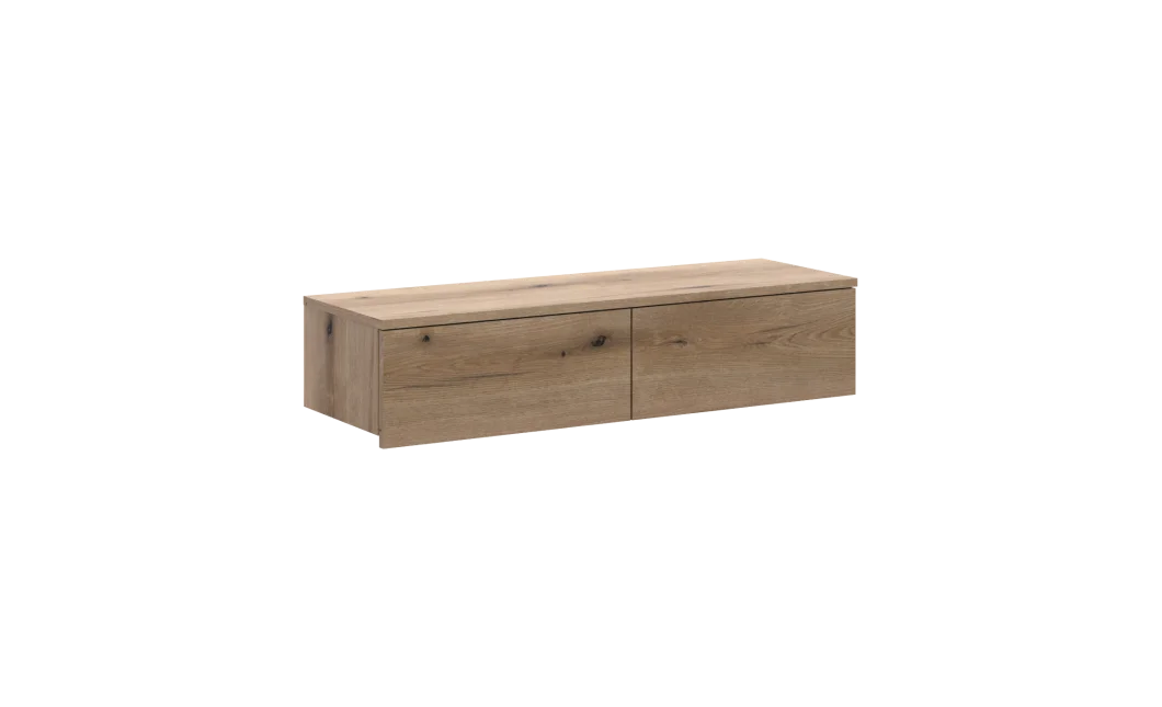 Toaletní stolek Doros Levia Dub Evok 2 zásuvky 100x32x22 (41516095)