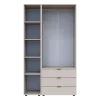 Skříň na oblečení Doros Gelar Kašmír 2 dveře/zrcadlo 116,5 × 49,5 × 203,4 (80737655)