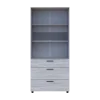 Skříň na oblečení Doros Thorn Borovice Natti/Šedá 2 DTD/3Š police 90х51.6х200 (44900466)