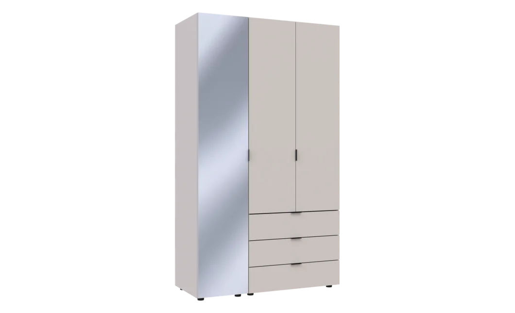 Skříň na oblečení Doros Gelar Kašmír 2 dveře/zrcadlo 116,5 × 49,5 × 203,4 (80737655)