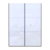 Šatní skříň s posuvnými dveřmi Doros G-Caiser Kašmír / Bílá 2 skla / 3 části 180x60x240 (42005325)
