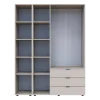 Skříň na oblečení Doros Gelar Kašmír 3 dveře/zrcadlo 155 × 49,5 × 203,4 (80737657)