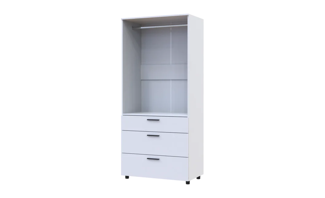 Skříň na oblečení Doros Thorn Bílá 2 DTD/3Š tyč 90х51.6х200 (44900437)