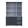 Skříň na oblečení Doros Thorn Antracit/Bílá 3 DTD/3Š police 135х51.6х200 (44900518)