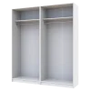 Skříň na oblečení Doros Promo Bílá 2+2 dveře 180×48×204 (42005008)
