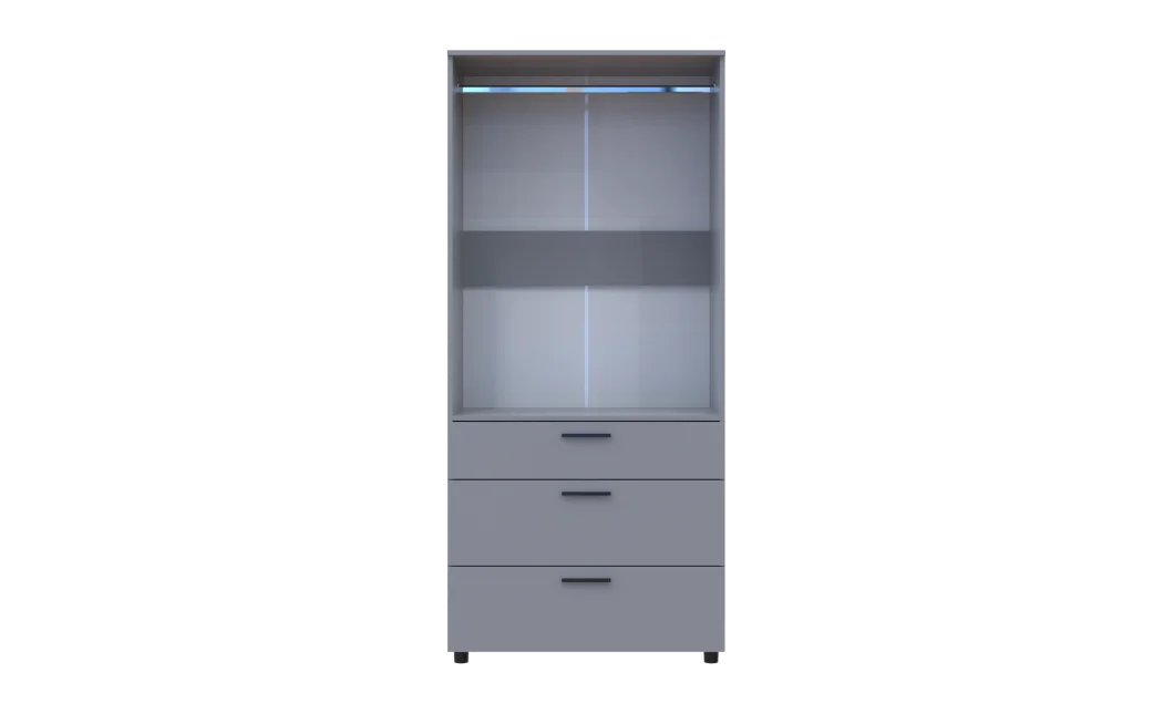 Skříň na oblečení Doros Thorn Šedá 2 DTD/3Š tyč 90х51.6х200 (44900441)