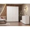 Šatní skříň Doros Gelar Bílá 4 DTD 155x49,5x203,4 (80397642)