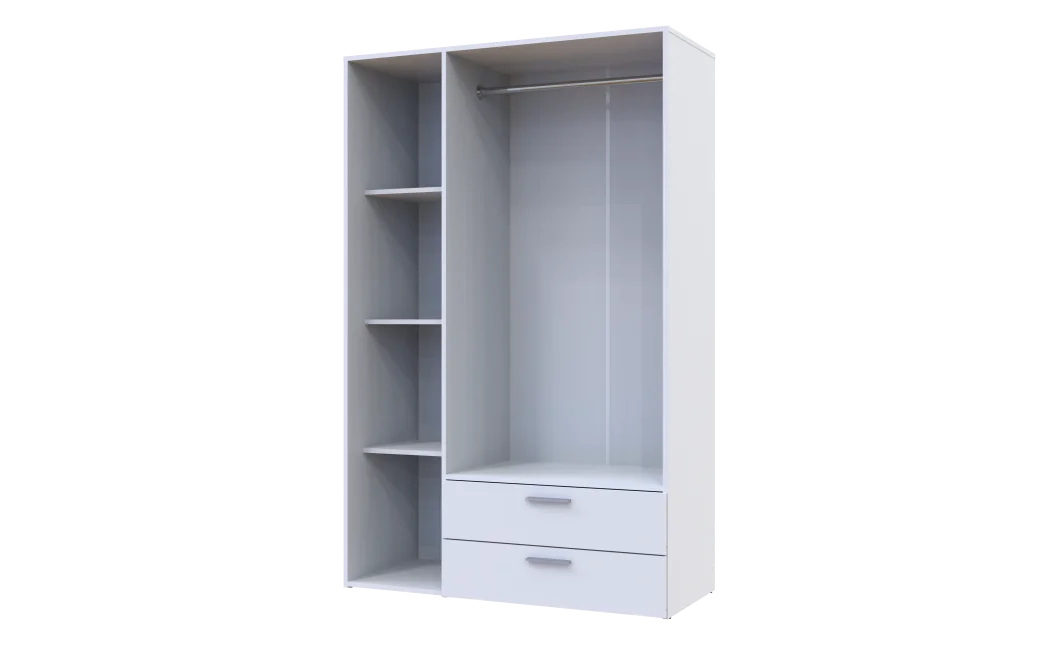 Skříň na oblečení Doros Ektor Bílý 3 dveře 116×49,5×180 (80737076)