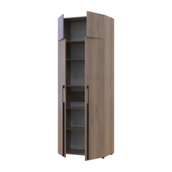 Kleiderschrank mit Regalen und Aufsatzschrank Doros Kasper Cremona Cannolo 2 LTD 90 × 50 × 245 cm (42005537)