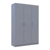 Šatní skříň Promo Šedá 3 dveře 135x48x204 (80737765)